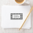 Search for white flowers return address labels Rustic