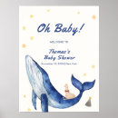 Search for whale baby shower posters Under the sea