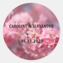 Search for pink cherry blossom wedding stickers Trendy