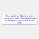 Search for vote obama bumper stickers Romney