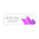 Search for purple tulip return address labels Elegant