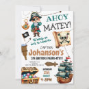 Search for boy pirate birthday invitations Treasure map