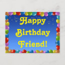 Search for male friend birthday cards Blue