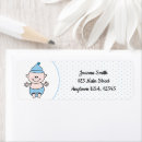 Search for adorable baby shower return address labels Blue