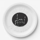 Search for halloween skeleton plates Black and white