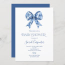 Search for blue toile invitations Bow