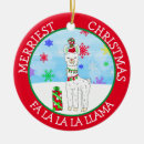 Search for llama christmas tree decorations Cute