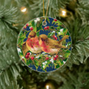 Search for holly christmas tree decorations Red