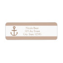 Search for taupe brown return address labels Modern