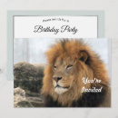 Search for wildlife invitations Lion