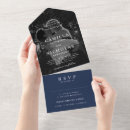 Search for navy blue wedding invitations Chic