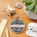 Search for black white zebra key rings Jungle animals