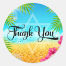 Search for luau thank you stickers Beach