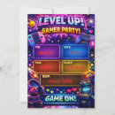 Search for video gamers invitations For kids