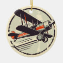 Search for vintage airplane christmas tree decorations Aviator