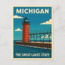 Search for michigan lighthouse postcards Usa