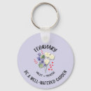 Search for february 2 round key rings Birth month flower