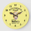 Search for funny kitchen clocks Cow