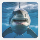 Search for great white shark stickers Ocean