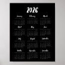 Search for year 2026 calendars Black