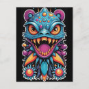 Search for beasts postcards Cartoon