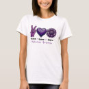 Search for peace love cure tshirts Alzheimer