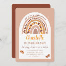 Search for boho rainbow 1st birthday invitations Pink