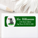 Search for black pug return address labels Pugs