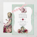Search for alice in wonderland bridal shower invitations Floral