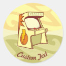 Search for vintage arcade game stickers Retro