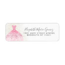 Search for glam return address labels Quinceañera