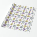 Search for gold flowers wrapping paper Yellow