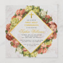 Search for foil first communion invitations Floral