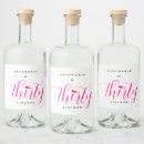 Search for 30th birthday bottle labels Stylish