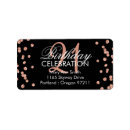 Search for twenty first birthday return address labels Black