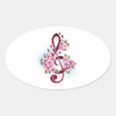 Search for music symbols stickers Pink