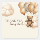 Search for thank you beary much stickers Bear baby shower