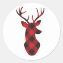 Search for red buffalo check stickers Reindeer