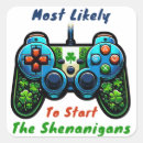 Search for funny shenanigans stickers Leprechaun