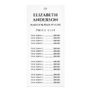 Search for salon templates price lists Customer