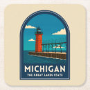Search for vintage travel coasters Illustration