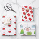 Search for red santa wrapping paper Xmas