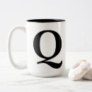 Search for q mugs Alphabet