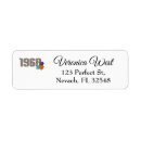 Search for psychedelic return address labels Flower power