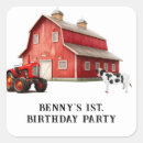 Search for red tractor stickers Boy