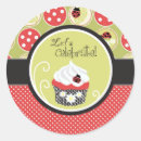 Search for lady bug birthday stickers Polka dot
