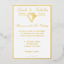 Search for special wedding invitations Gold