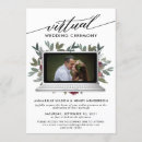 Search for virtual ceremony invitations Typography
