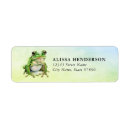 Search for funny frog return address labels Green