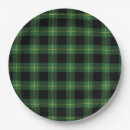 Search for green plaid pattern plates Rustic